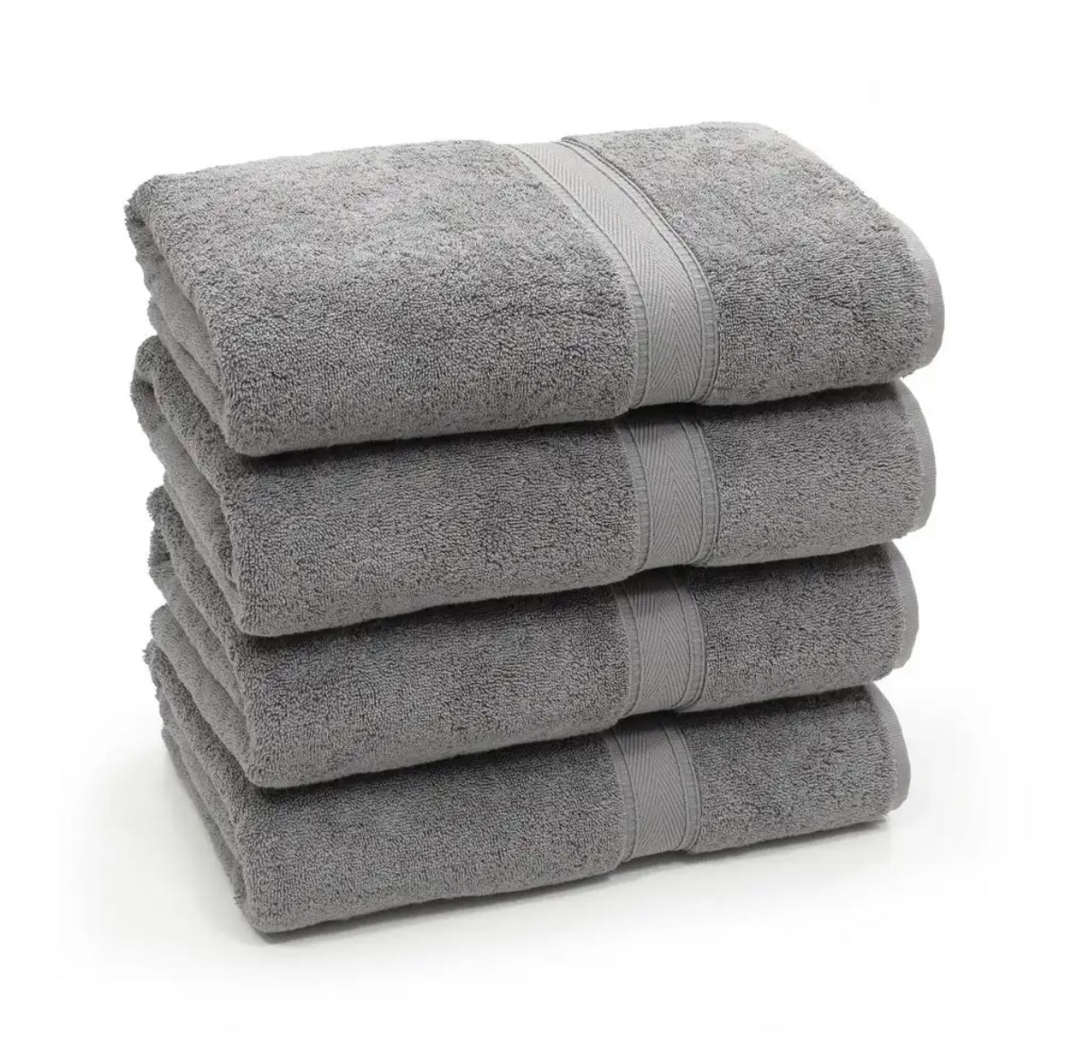 100% Cotton Bath Towels 4 Pack
