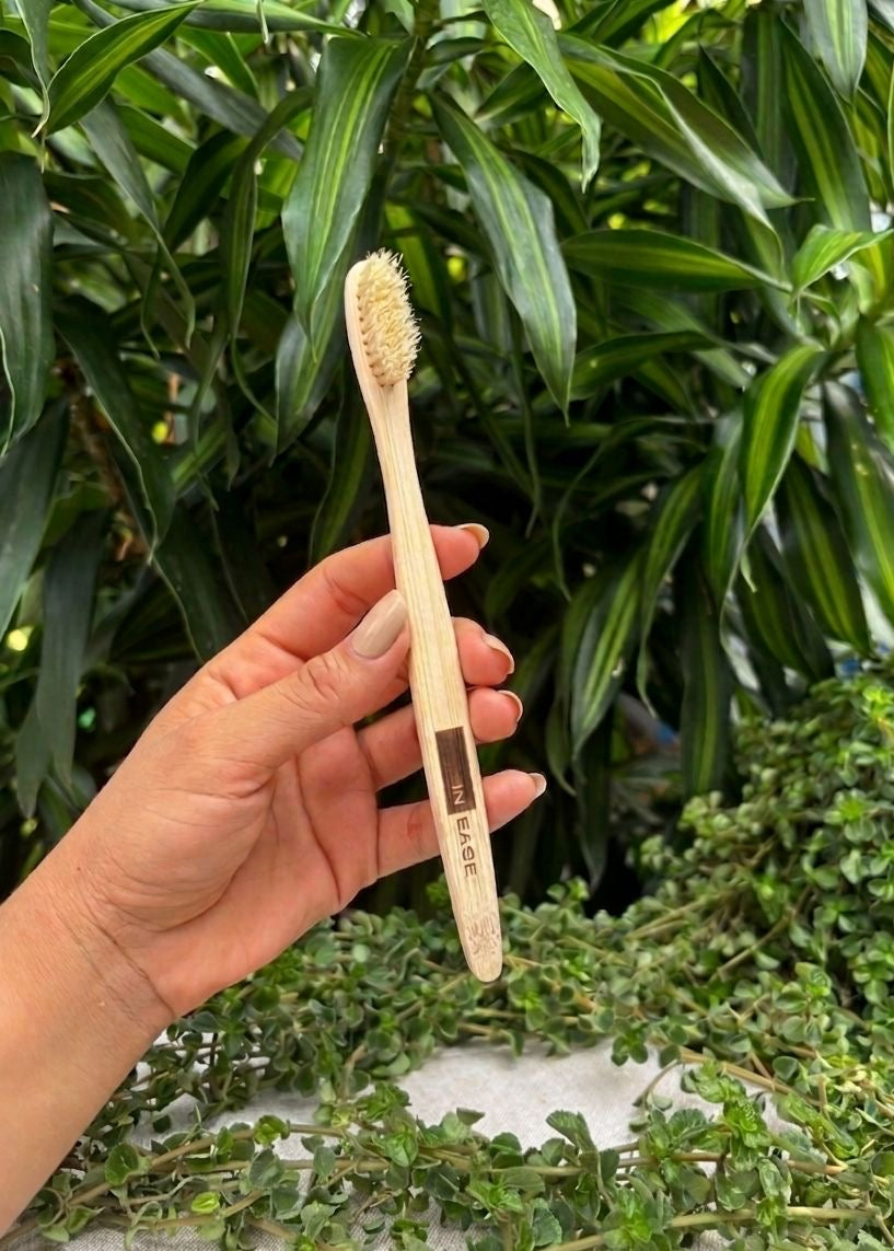 INEASE 100% Natural Toothbrush 4-Pack