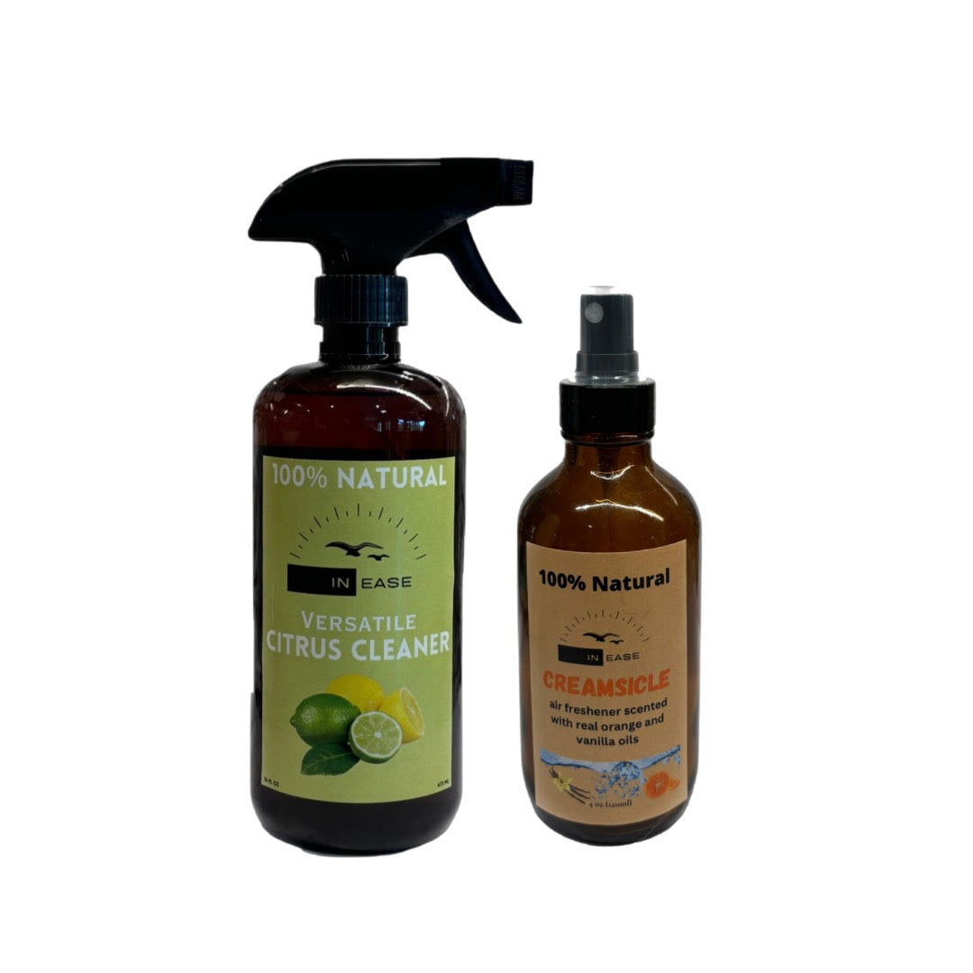 Inease Versatile Citrus Cleaner and Air Freshener Bundle